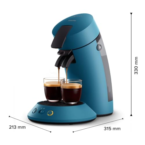 Machine à Café Dosettes Elvante Bleu Paon – 2 Tasses CSA210/00