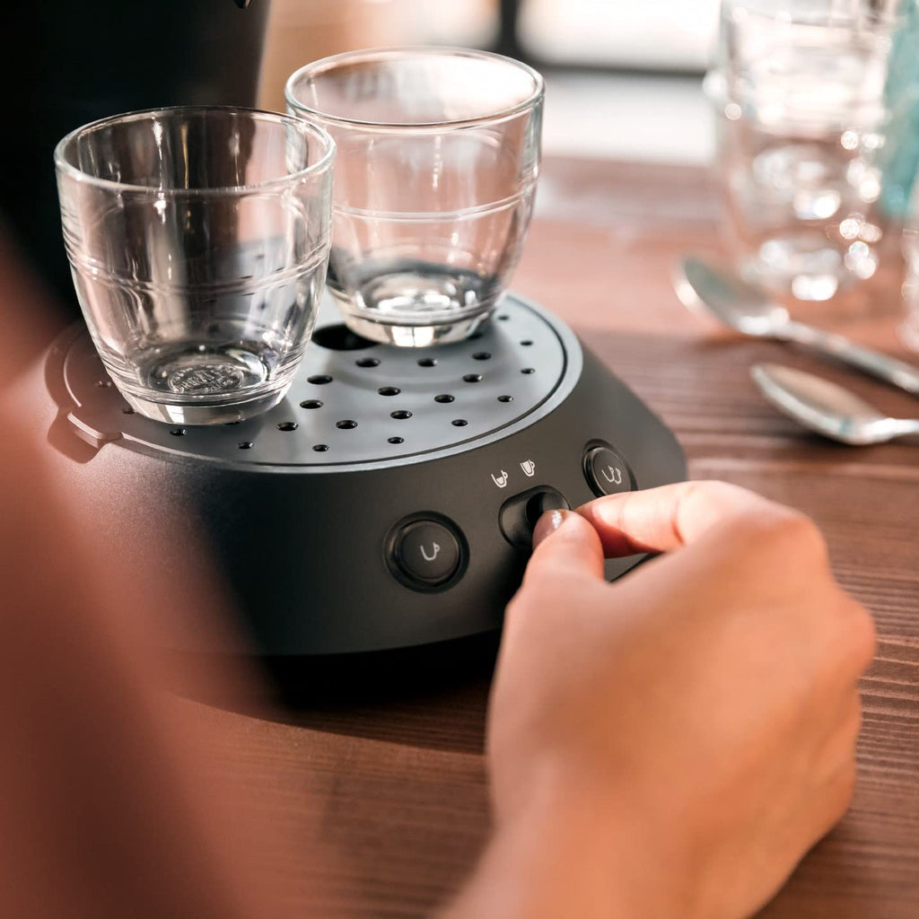 Cafetière à Dosettes Elvante – Crema & Boost Noir Piano CSA210/22