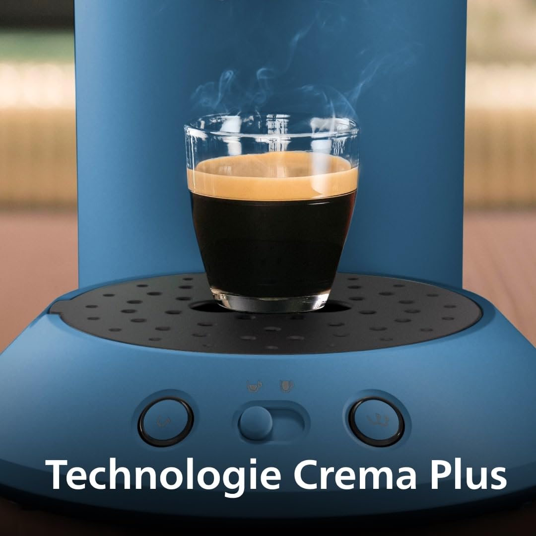 Machine à Café Dosettes Elvante Bleu Paon – 2 Tasses CSA210/00